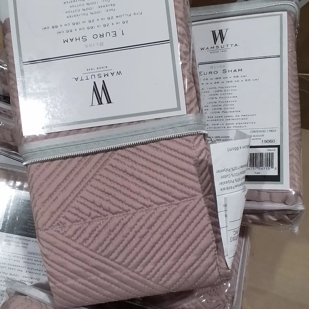 NEW Wamsutta Bliss Euro Elegant Sham Set of 2 Shams - Picture 8 of 9